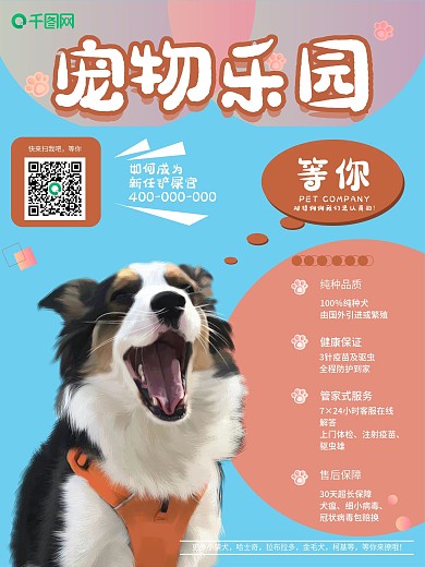 宠物乐园宣传海报