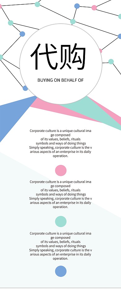 网络代购x展架图片