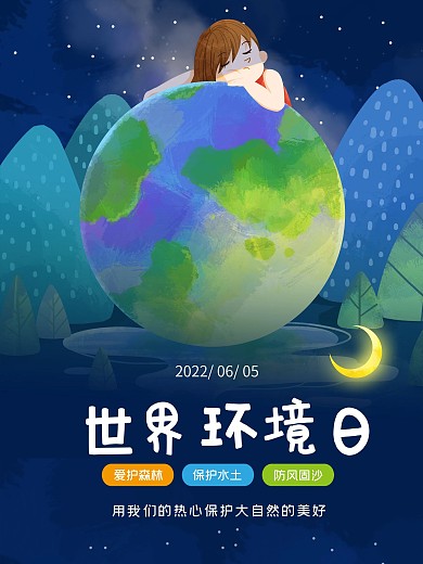 保护世界环境日海报