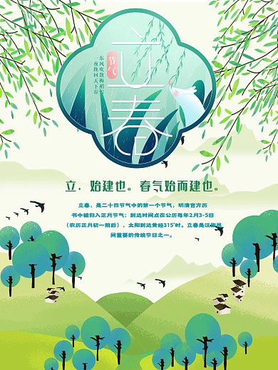 春天关键词海报