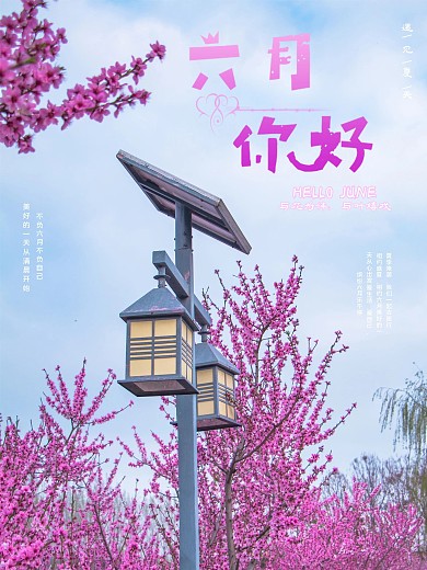 六月你好促销海报