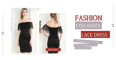 简约女装大气海报