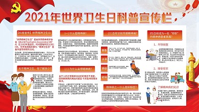 世界卫生日科普宣传栏