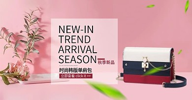 背包单肩包小清新简约风海报