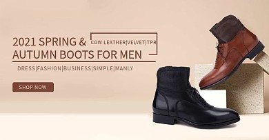 淘宝速卖通简约时尚男鞋子海报