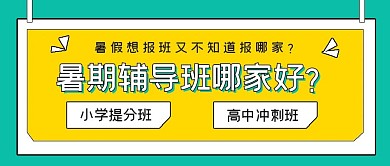 简约暑期报班辅导班