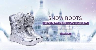雪地靴淘宝天猫海报