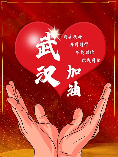 决不放弃武汉人民加油