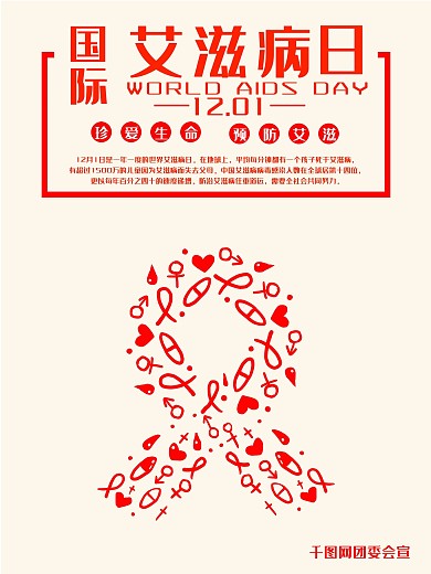 预防艾滋病宣传海报