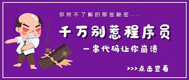 简约商务娱乐别惹程序员