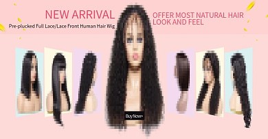 假发头套简约粉色海报