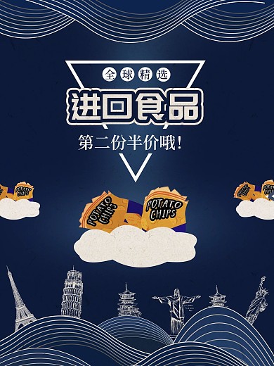 进口食品宣传海报