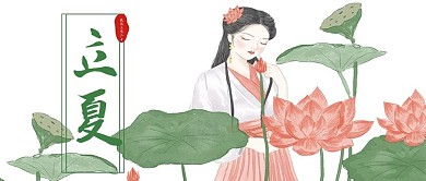 立夏荷花公众号封面