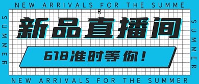 简约新品直播间宣传