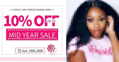 粉色假发女装简约海报