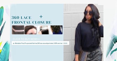 春季简约女装假发海报