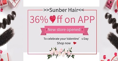 情人节简约假发海报