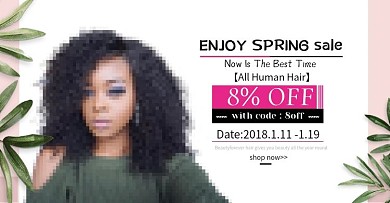 春季简约假发女装海报