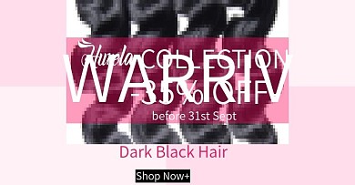 简约假发粉色拼接海报