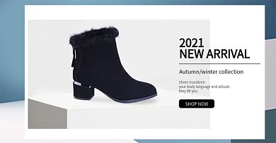 速卖通女鞋靴子海报