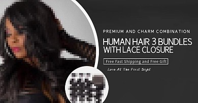 黑色星期五假发女装简约海报