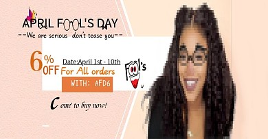 愚人节假发女装活动海报