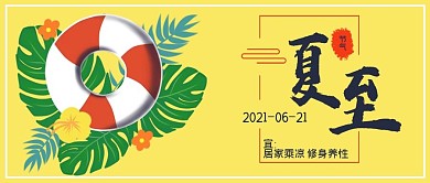 极简清新夏至节气