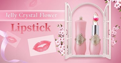 小清新彩妆口红海报banner