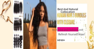 周年庆假发女装简约金色海报