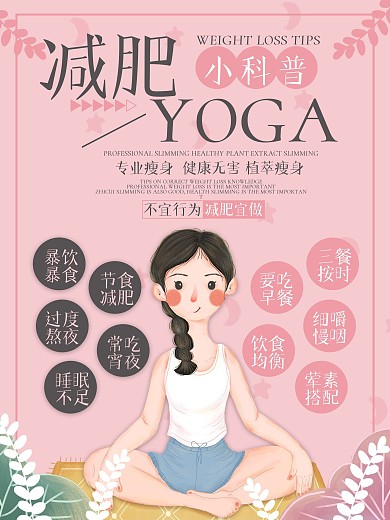 减肥瘦身小科普海报