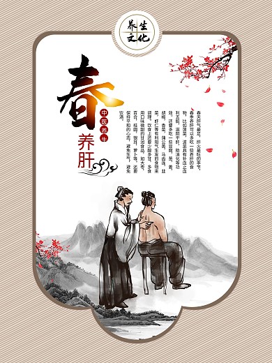 四季养生系列海报