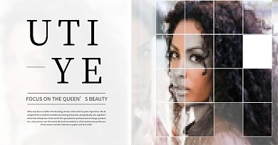 大气简约女装假发时尚大牌海报