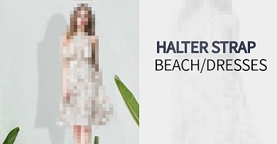 春夏季女装简约海报