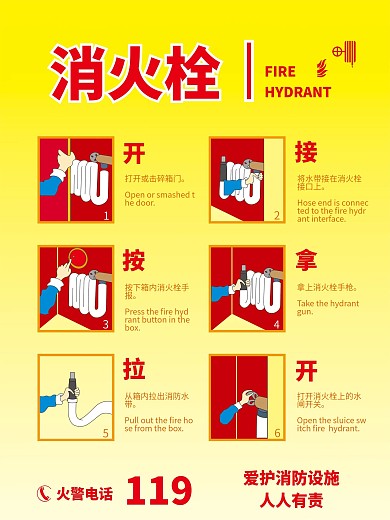 消防消火栓海报设计