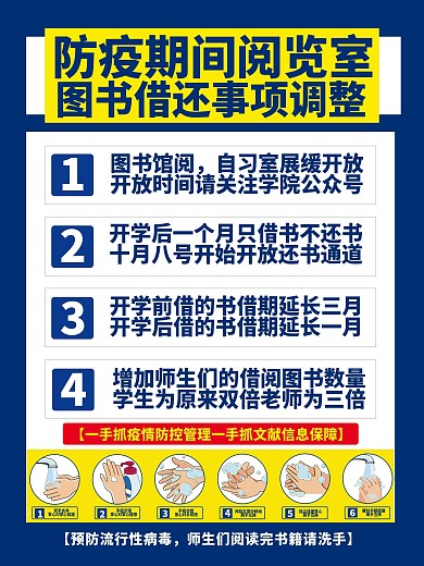 矢量学校防疫图书馆安全工作制度牌展板