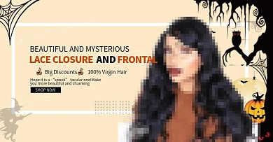 万圣节假发头套简约海报