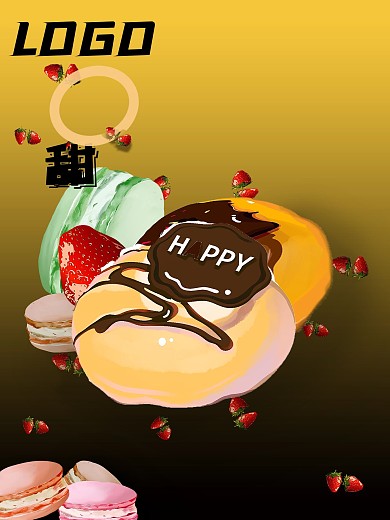 甜品甜甜圈美食