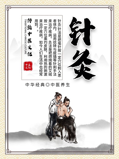 中医养生小知识宣传海报