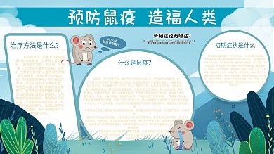 春秋季预防鼠疫展板