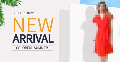 夏季简约女装海报