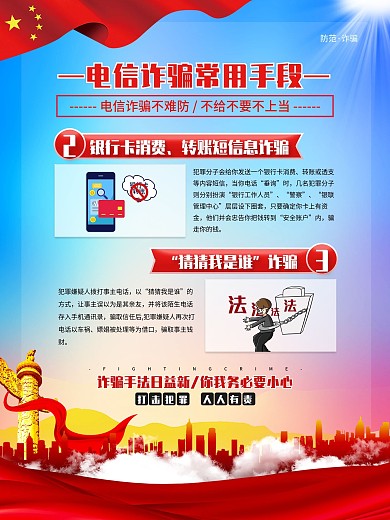 电信网络诈骗系列宣传海报2