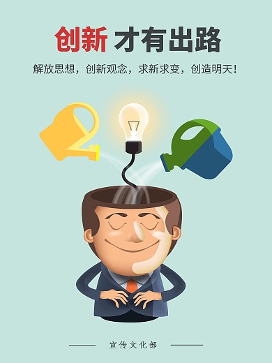 企业文化学校文化之创新海报