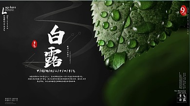 白露节气介绍展板