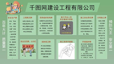 工地八牌二图安全展板