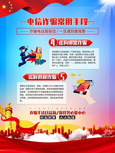 电信网络诈骗系列宣传海报3