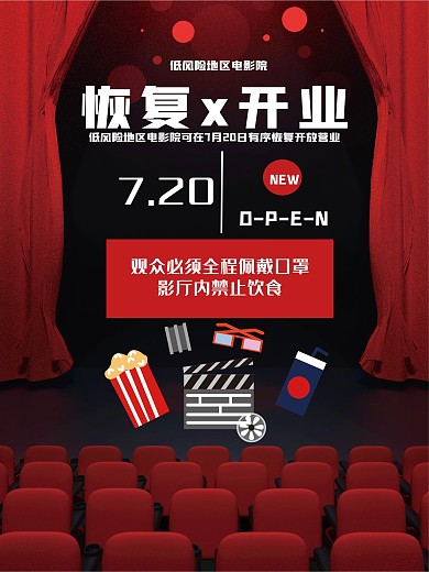 电影院疫情恢复营业开业