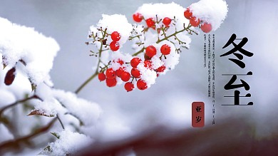 创意合成冬至摄影图节气展板冬至二