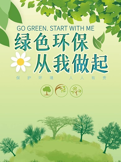 环境保护公益海报