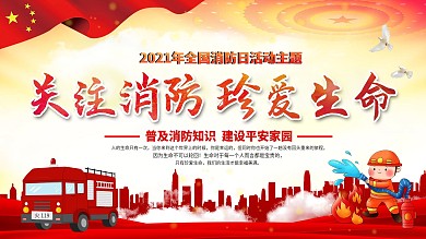 消防安全宣传日知识宣传栏展板