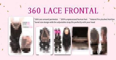 粉色简约促销假发海报